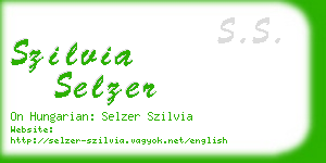 szilvia selzer business card